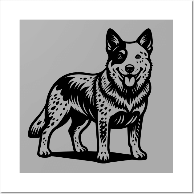 Australian Cattle Dog Wall Art by KayBee Gift Shop